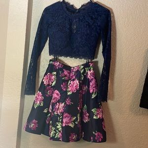 Two Piece Homecoming Dress
